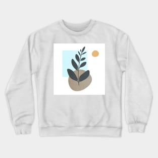 Inspiring Peacefu Abstract Art Plant Crewneck Sweatshirt